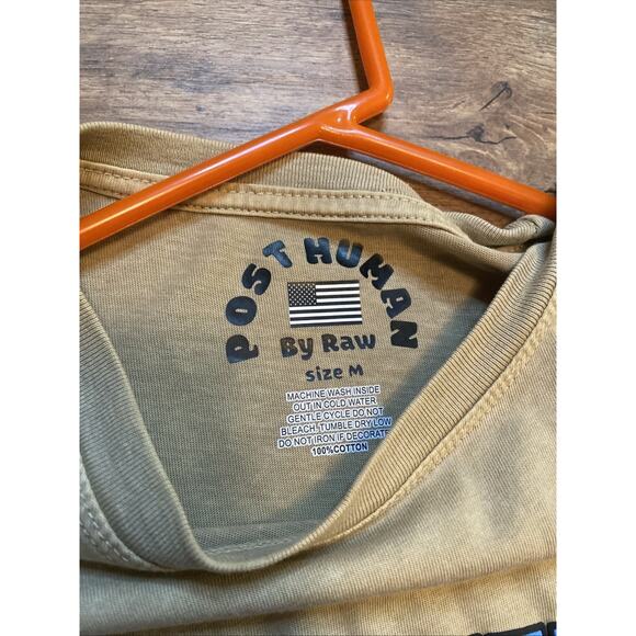 Post Human Oversized BaggyShort Sleeve Men’s Street Wear T Shirt Size Medium *A3 - Picture 6 of 8